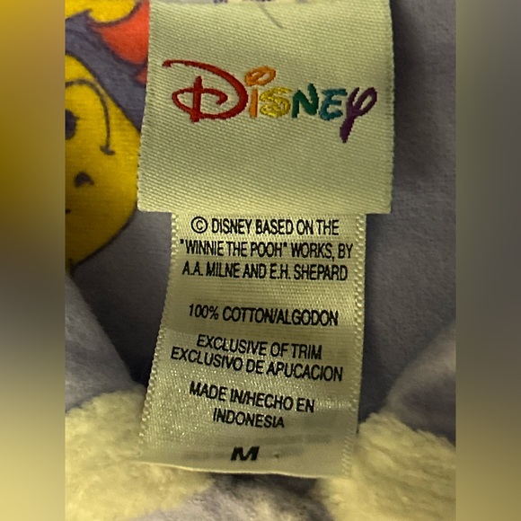 Winnie the Pooh and piglet 2pc pj set  vintage Disney Size M. NWOT - Picture 6 of 12